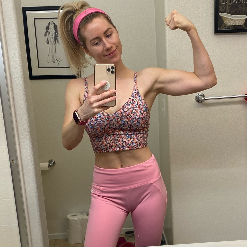 Floral Lululemon Crop Top